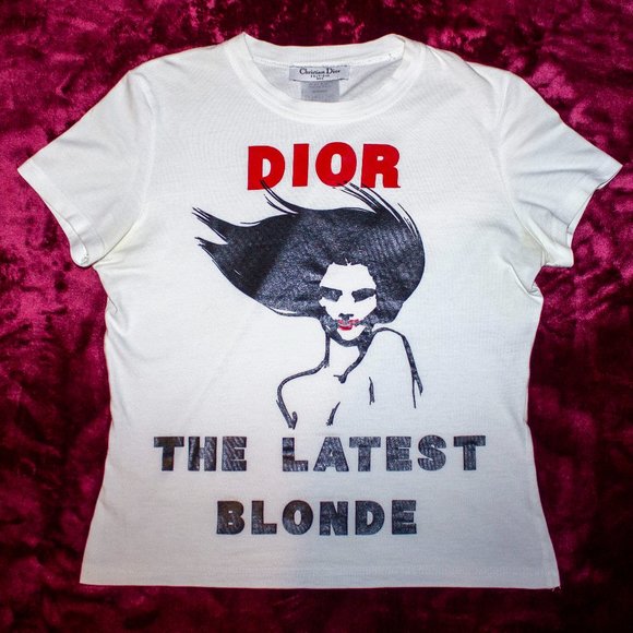 Dior Tops - **SOLD** Vintage Christian Dior “The Latest Blonde” Fall 2003 Baby Tee Size 10